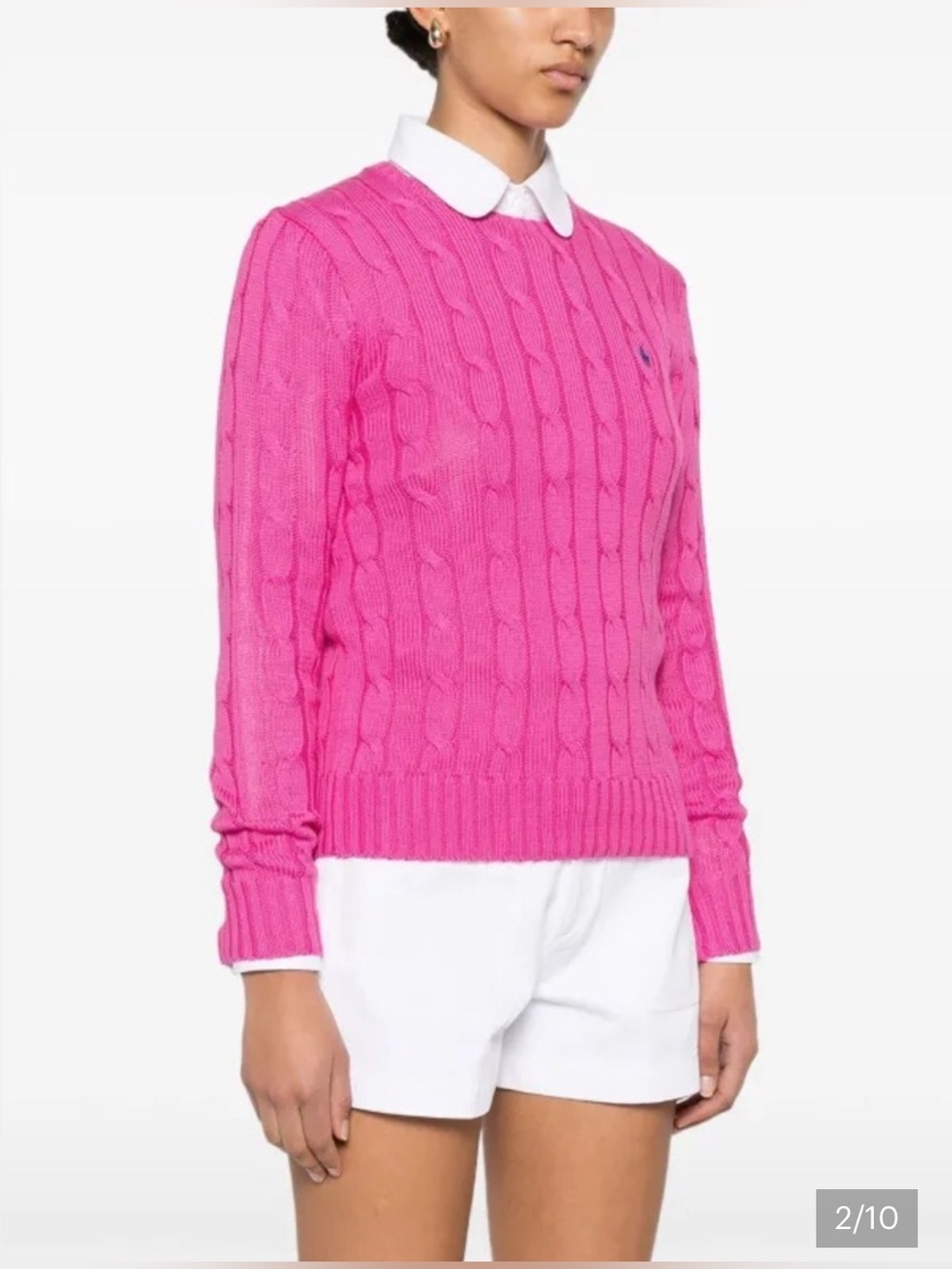 Ralph Lauren Sport Cable Knit Crewneck Sweater
